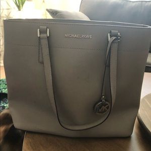 Tall Grey Michael Kors Purse